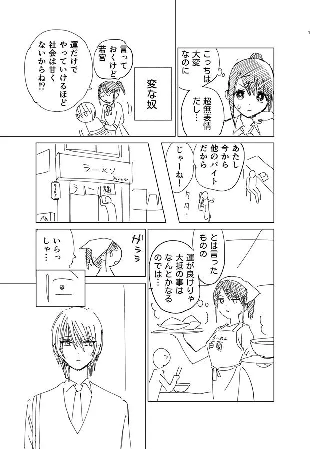 「正反対の高校生たちのラブコメの漫画」