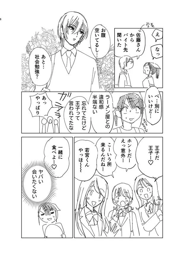 「正反対の高校生たちのラブコメの漫画」