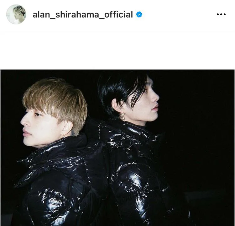 ※白濱亜嵐オフィシャルInstagram(alan_shirahama_official)より