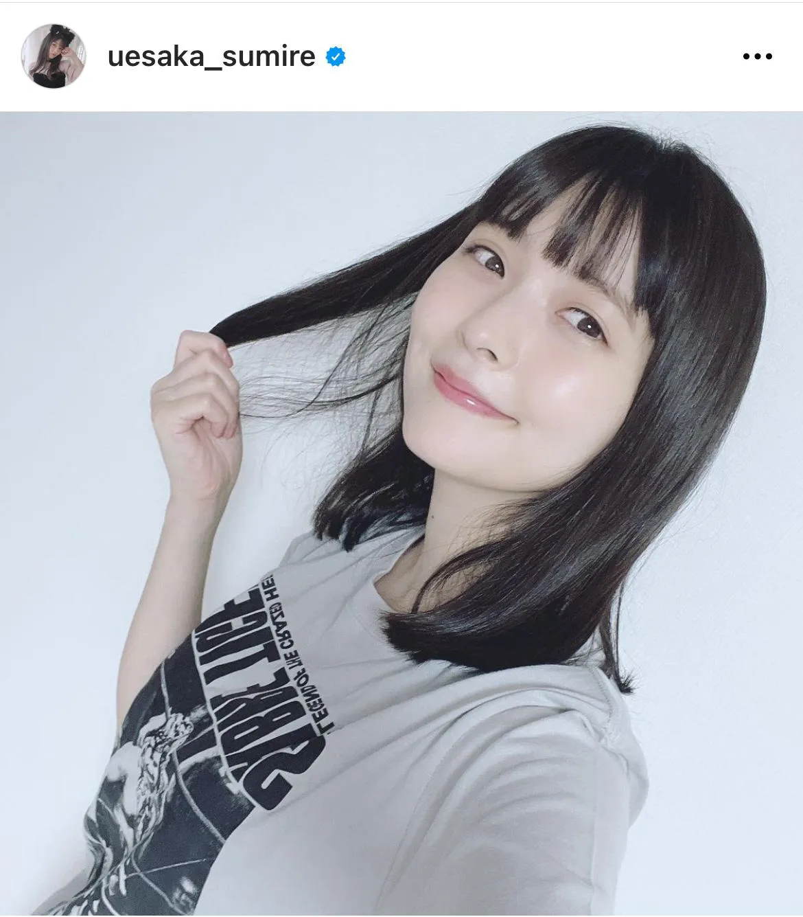  ※上坂すみれ公式Instagram(uesaka_sumire)のスクリーンショット