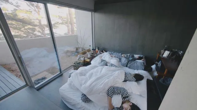 【写真】投げて作った5人用ベッドで仲良く眠る姿も見納め…