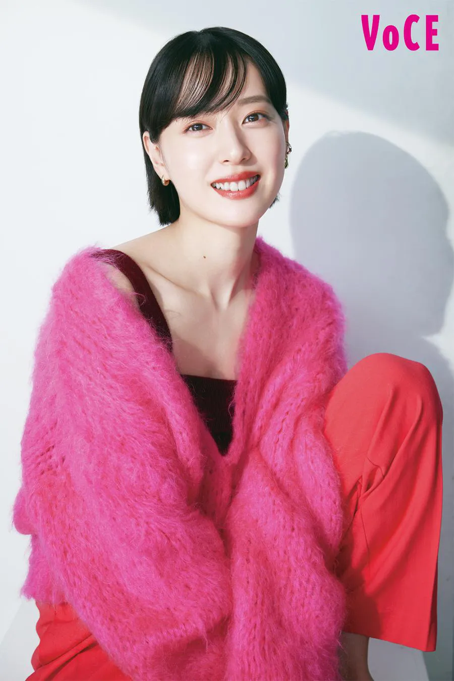 【写真】“大人かわいい”ピンクメークで笑顔を見せる戸田恵梨香