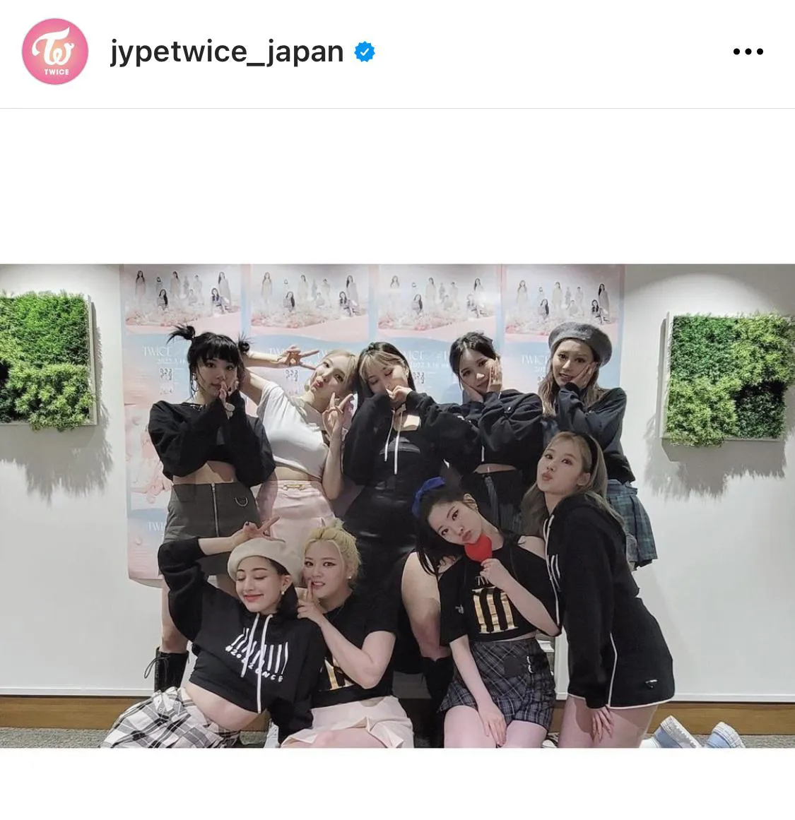 ※TWICE JAPAN OFFICIAL Instagram(jypetwice_japan)より