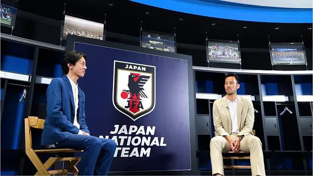 吉田麻也選手と矢部浩之との対談を放送した「サッカー日本代表独占インタビュー THE VOICE」