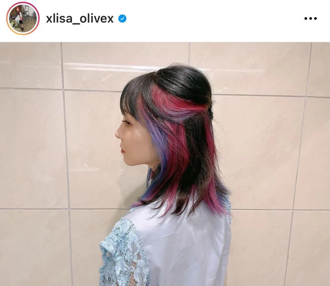 ※LiSA公式Instagram(xlisa_olivex)のスクリーンショット