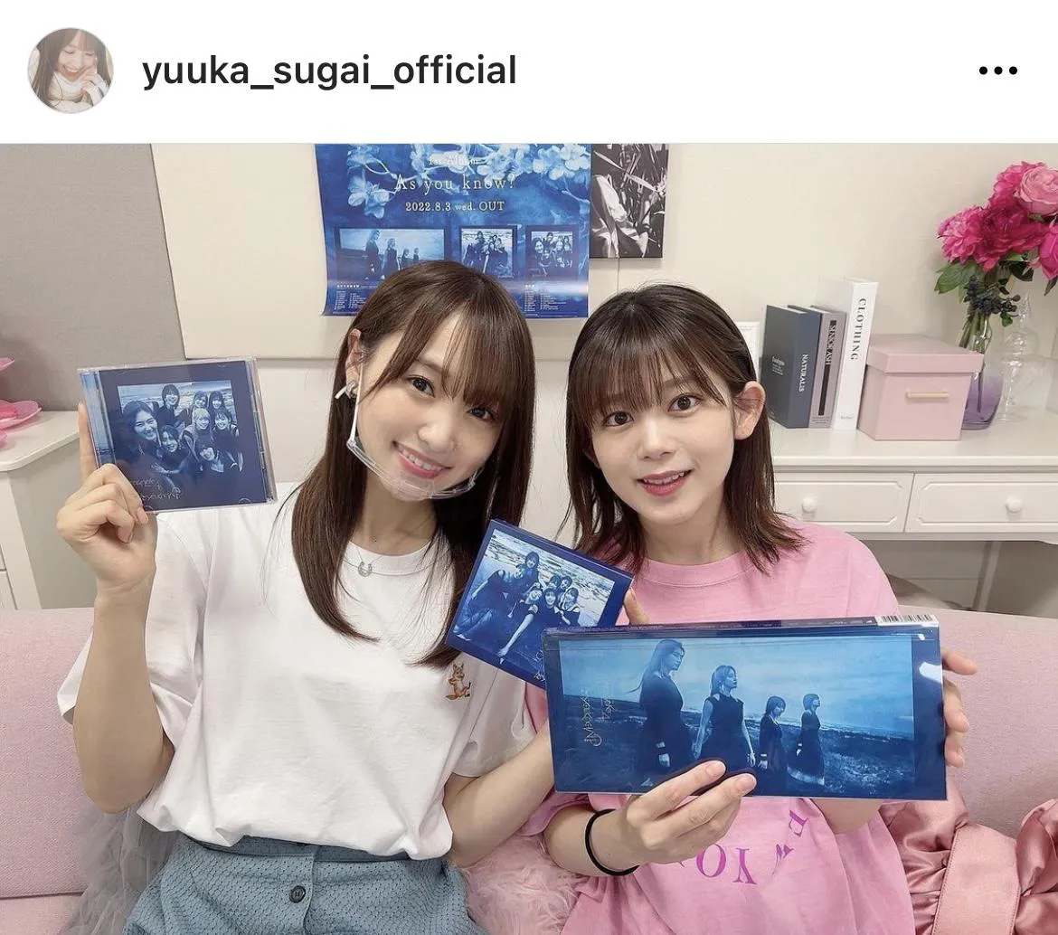  ※菅井友香公式Instagram(yuuka_sugai_official)のスクリーンショット