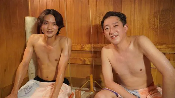 【写真】磯村勇斗＆高橋茂雄、サウナで裸の付き合い！
