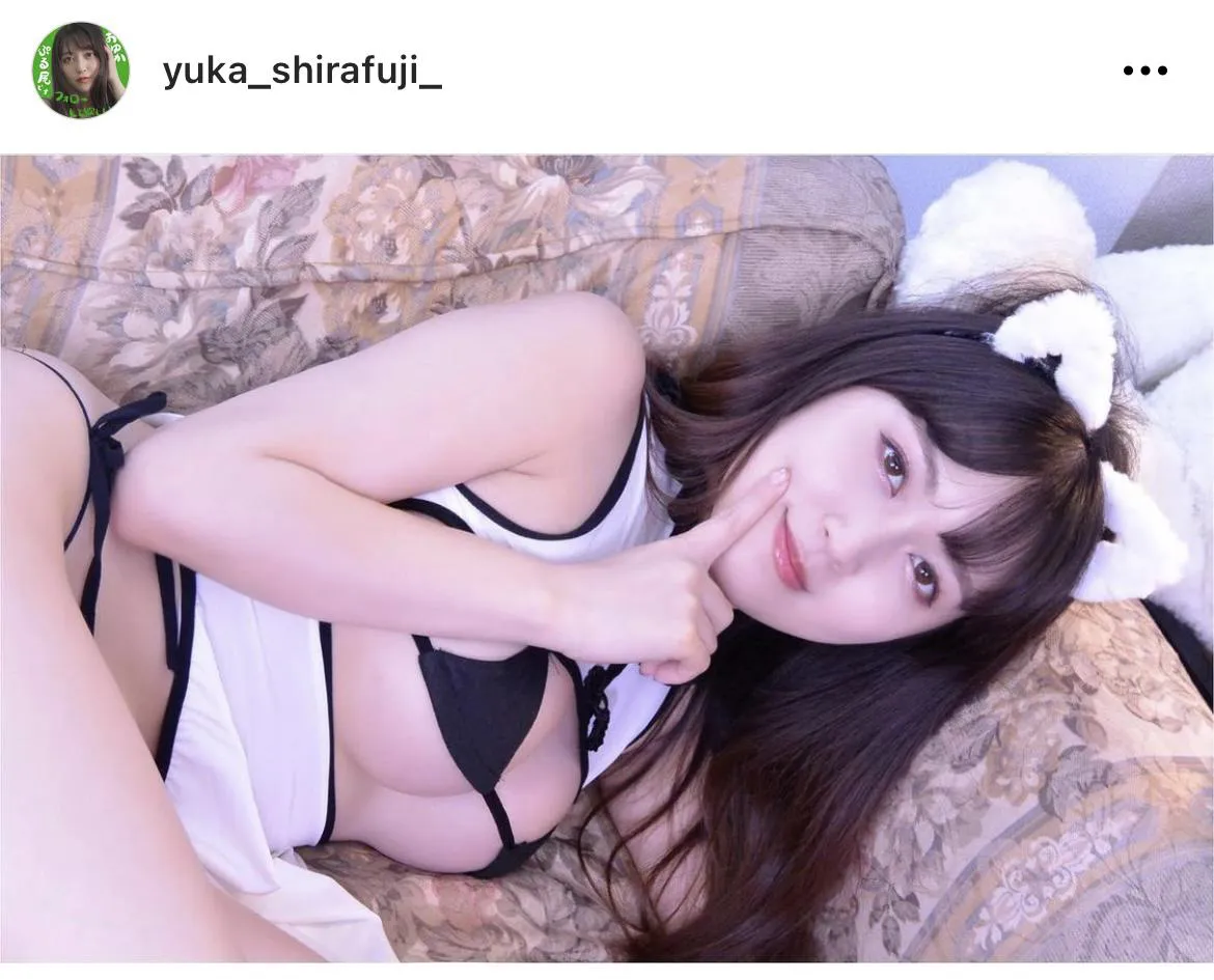 ※白藤有華公式Instagram(yuka_shirafuji)のスクリーンショット