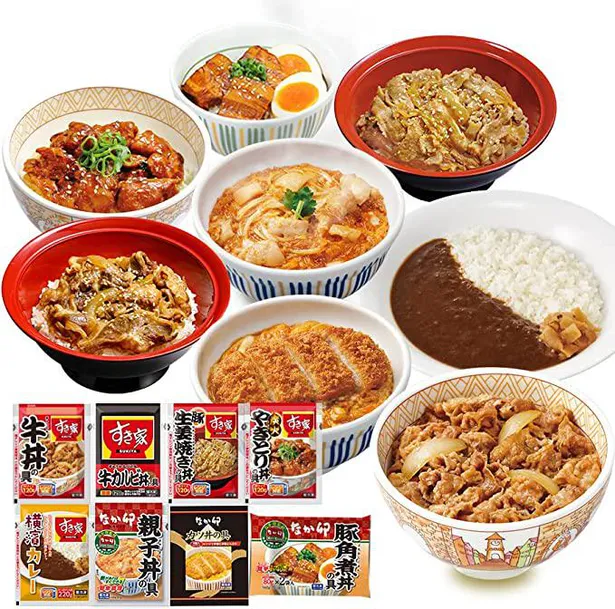 Amazonタイムセール】すき家・なか卯のお得なセールを開催中。牛丼や親子丼をおうちで食べ比べられる | WEBザテレビジョン