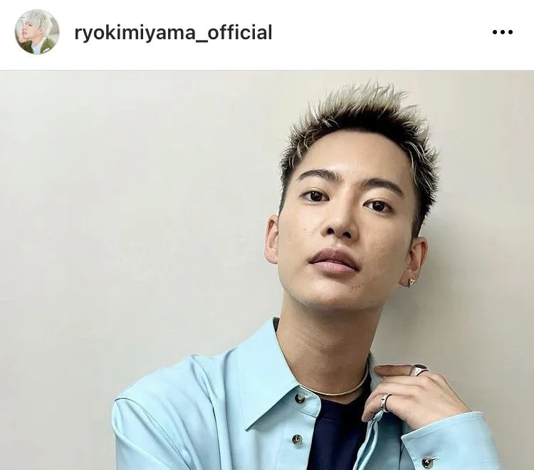 ※画像は三山凌輝Instagram (ryokimiyama_official)より