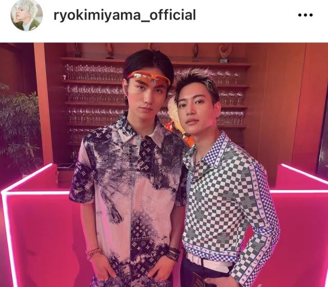 ※画像は三山凌輝Instagram (ryokimiyama_official)より