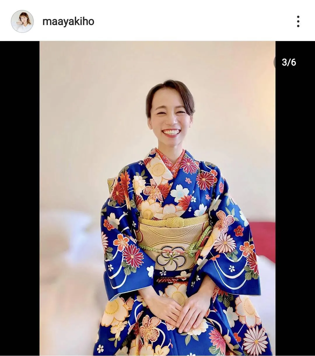 ※真彩希帆オフィシャルInstagram(maayakiho)より