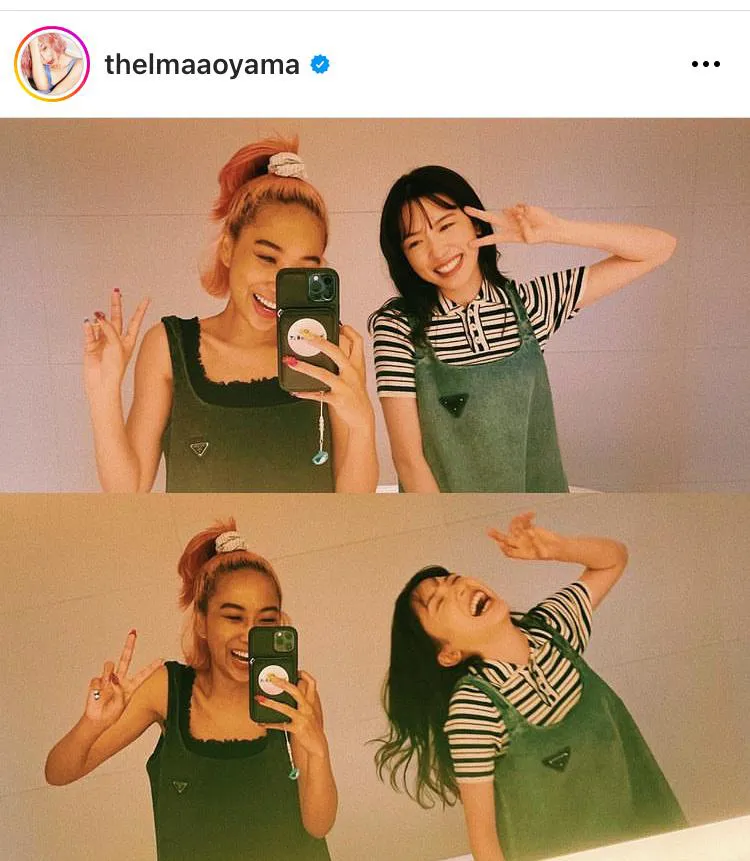 ※画像は青山テルマ(thelmaaoyama)公式Instagramのスクリーンショット