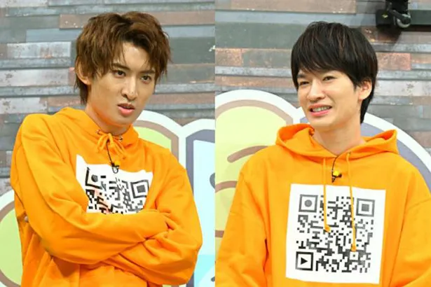 9月27日放送「オボエロ！」でクイズに挑戦する(左から)Snow Man・向井康二、深澤辰哉