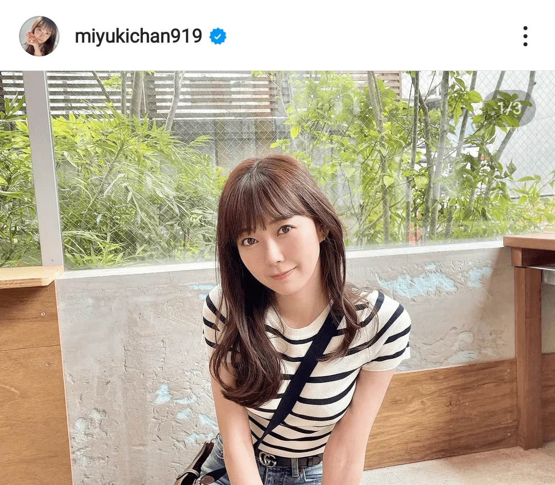 ※渡辺美優紀オフィシャルInstagram(miyukichan919)より