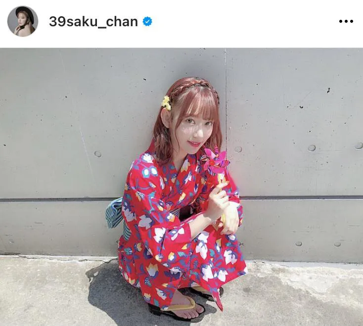 ※宮脇咲良公式Instagram(39saku_chan)より