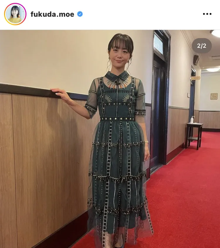 ※福田萌公式Instagram(fukuda.moe)より