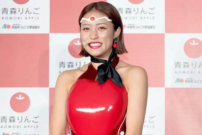 王林「青森りんご新CM発表会」より 撮影：山田果奈映