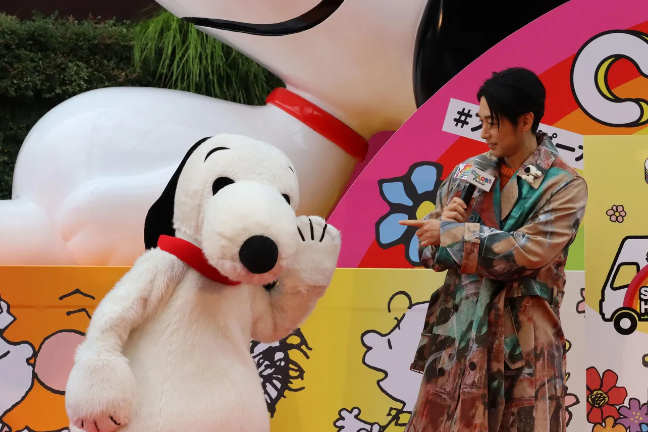 「SNOOPY HAPPINESS FLOAT 2022」出発式より