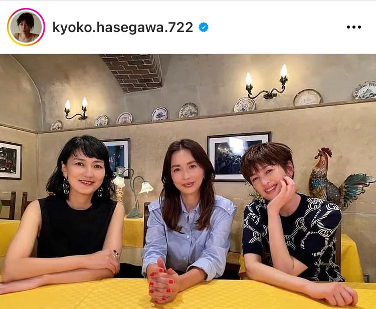 【写真】板谷由夏、吉瀬美智子と同世代の美しき3ショットを披露する長谷川京子