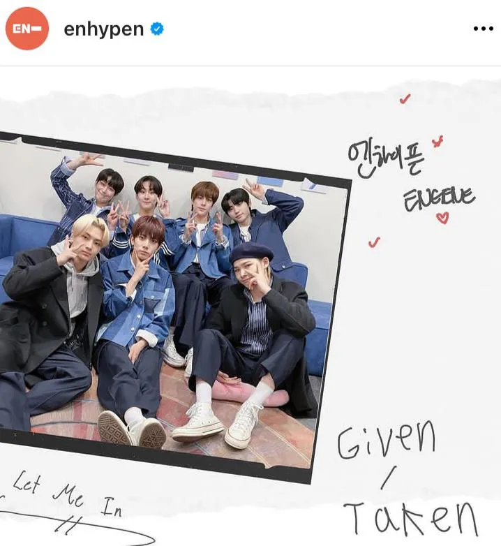 ※ENHYPEN Official Instagram(enhypen)より