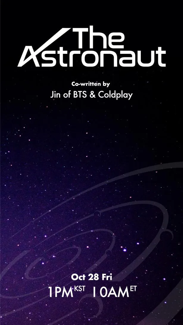 BTS・JIN＆Coldplay、楽曲「The Astronaut」を共同制作