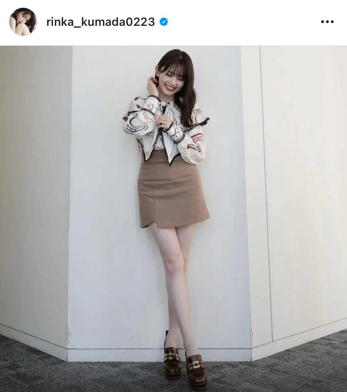 ※久間田琳加の公式Instagram(rinka_kumada0223)より