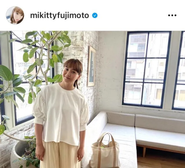 ※画像は藤本美貴Instagram (mikittyfujimoto)より