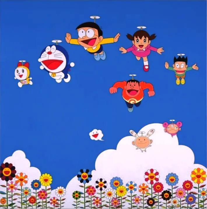 前回「THE ドラえもん展」村上隆さん出展作品「ぼくと弟とドラえもんとの夏休み」（2002年）