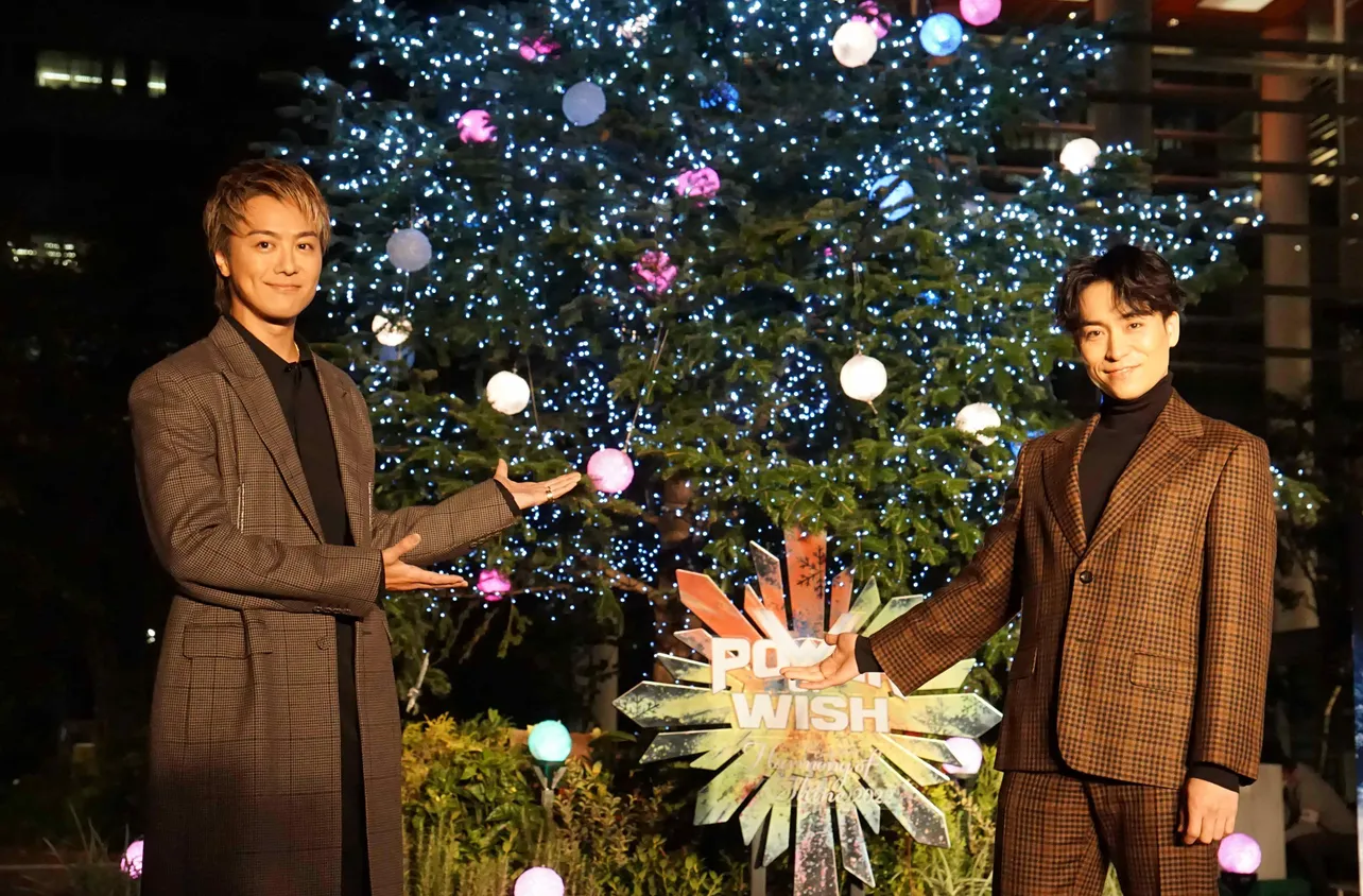 【写真】クリスマス点灯式で互いにプレゼントしたい物を明かすEXILE TAKAHIRO、EXILE TETSUYA
