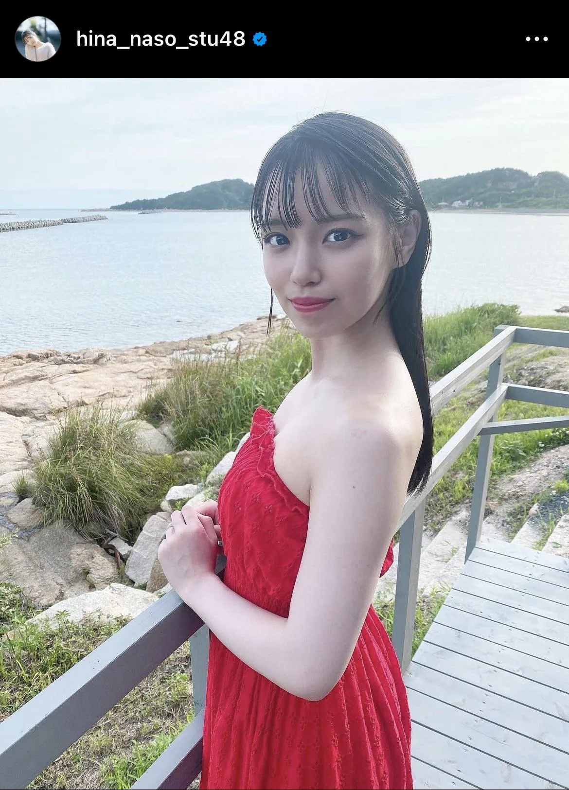 ※岩田陽菜公式Instagram(hina_naso_stu48)より