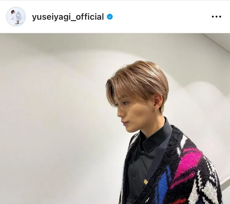 ※画像は八木勇征(FANTASTICS from EXILE TRIBE)オフィシャルInstagram(yuseiyagi_official)より