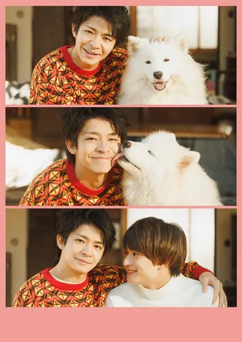 岸優太と浮所飛貴が至近距離で戯れるメインビジュアル&第1話あらすじ解禁<すきすきワンワン!>