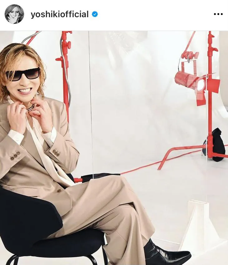  ※YOSHIKIオフィシャルInstagram(yoshikiofficial)より