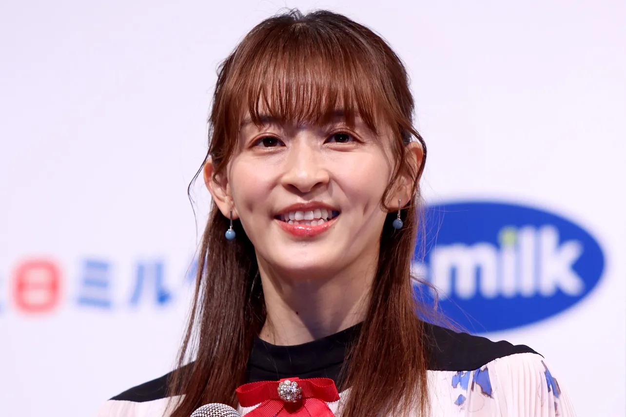 田中理恵さんが「Jミルク記者発表会」に登壇