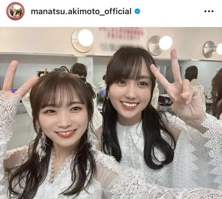  ※画像は秋元真夏(manatsu.akimoto_official)オフィシャルInstagramのスクリーンショット