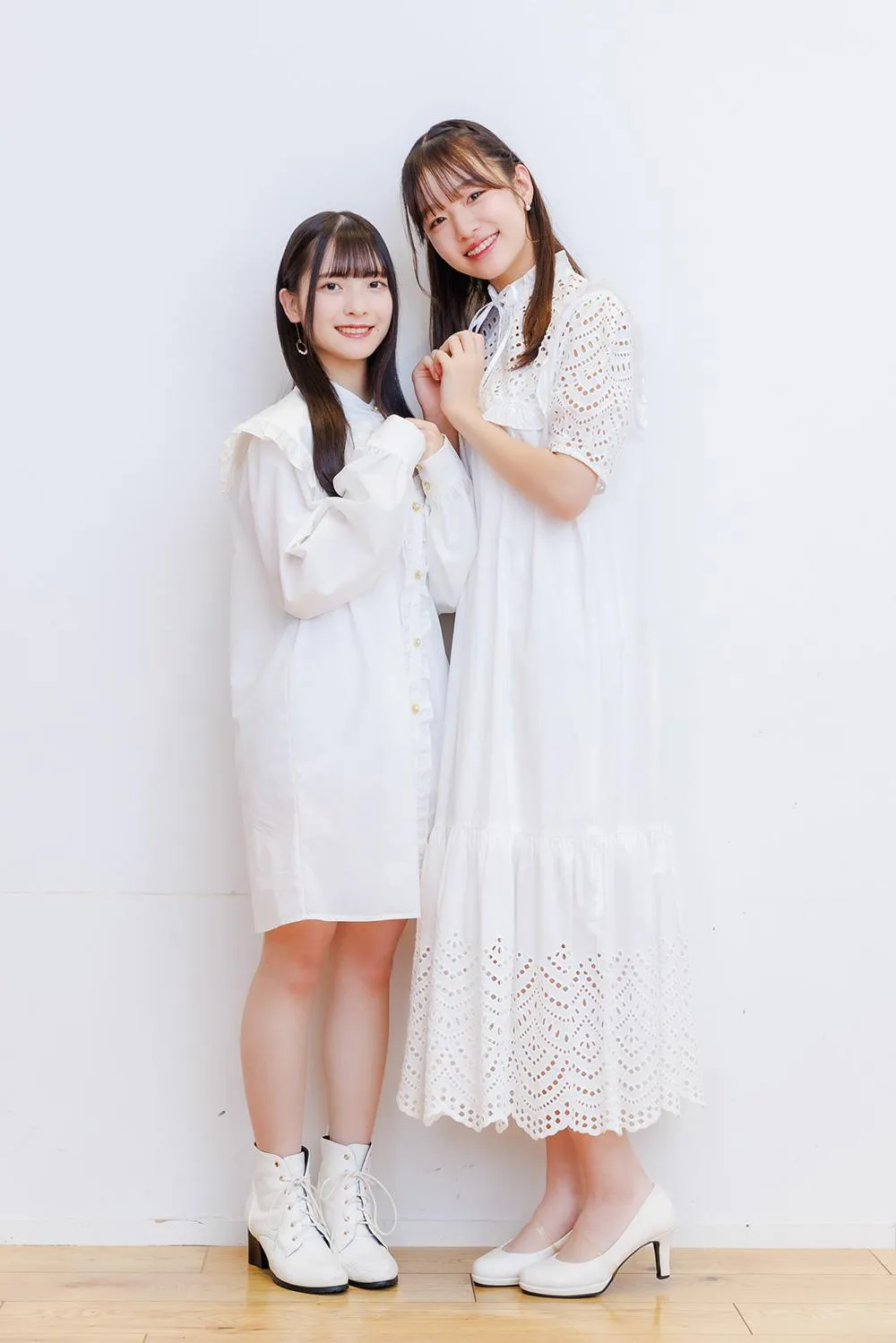 NGT48・3期生の柴野夕葵(写真左)、杉本萌