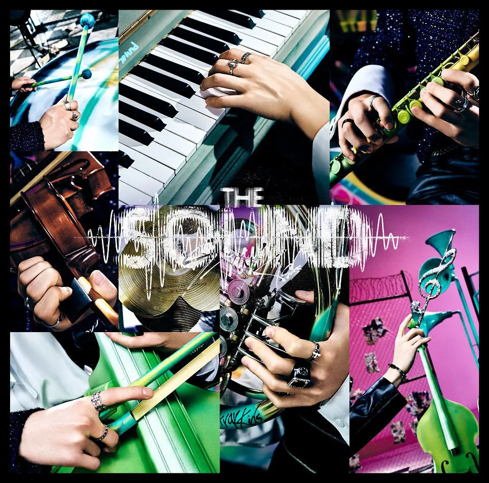 【写真】楽器を演奏するメンバーの手元が魅力的なStray Kids『THE SOUND』通常盤ジャケット