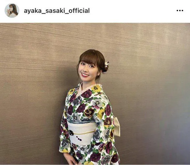 ※佐々木彩夏オフィシャルInstagram(ayaka_sasaki_official)より