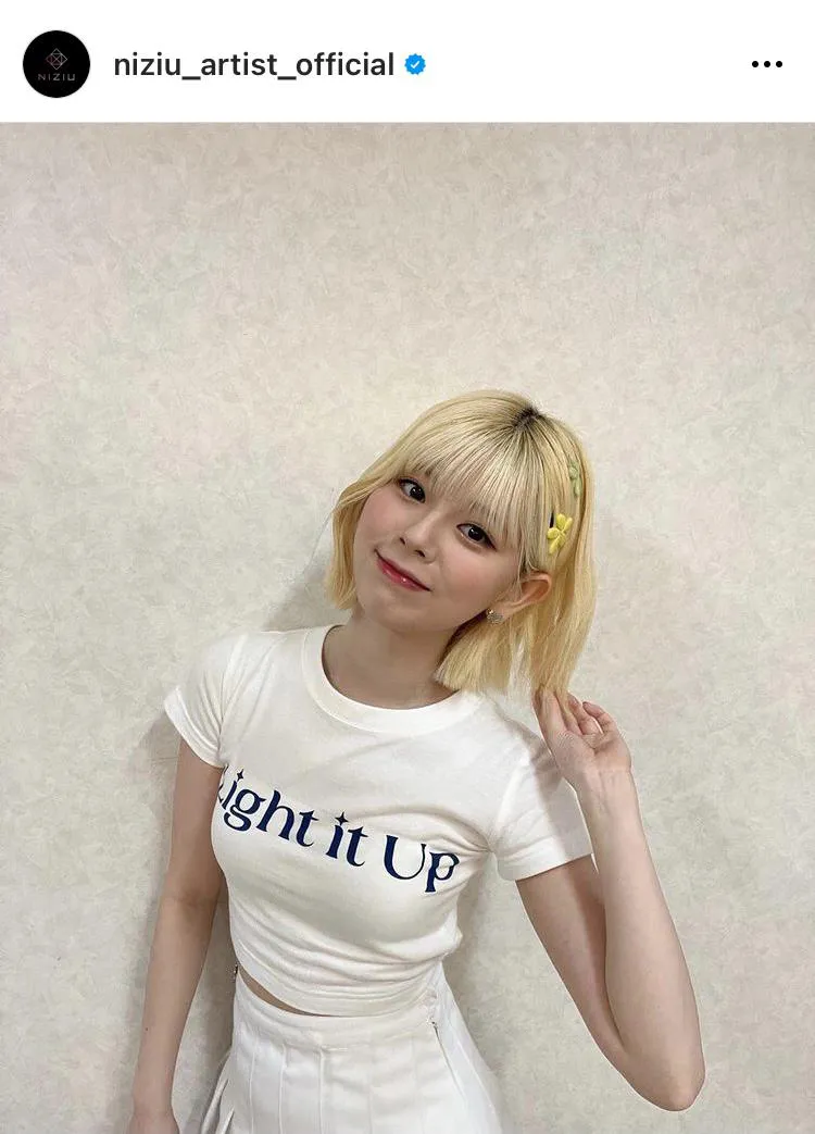 NiziU RIKU リクユニフォームTシャツ　Mサイズ UNIFORM T-SHIRT - RIKU【M】/『NiziU Live with U 2024-2025 “AWAKE