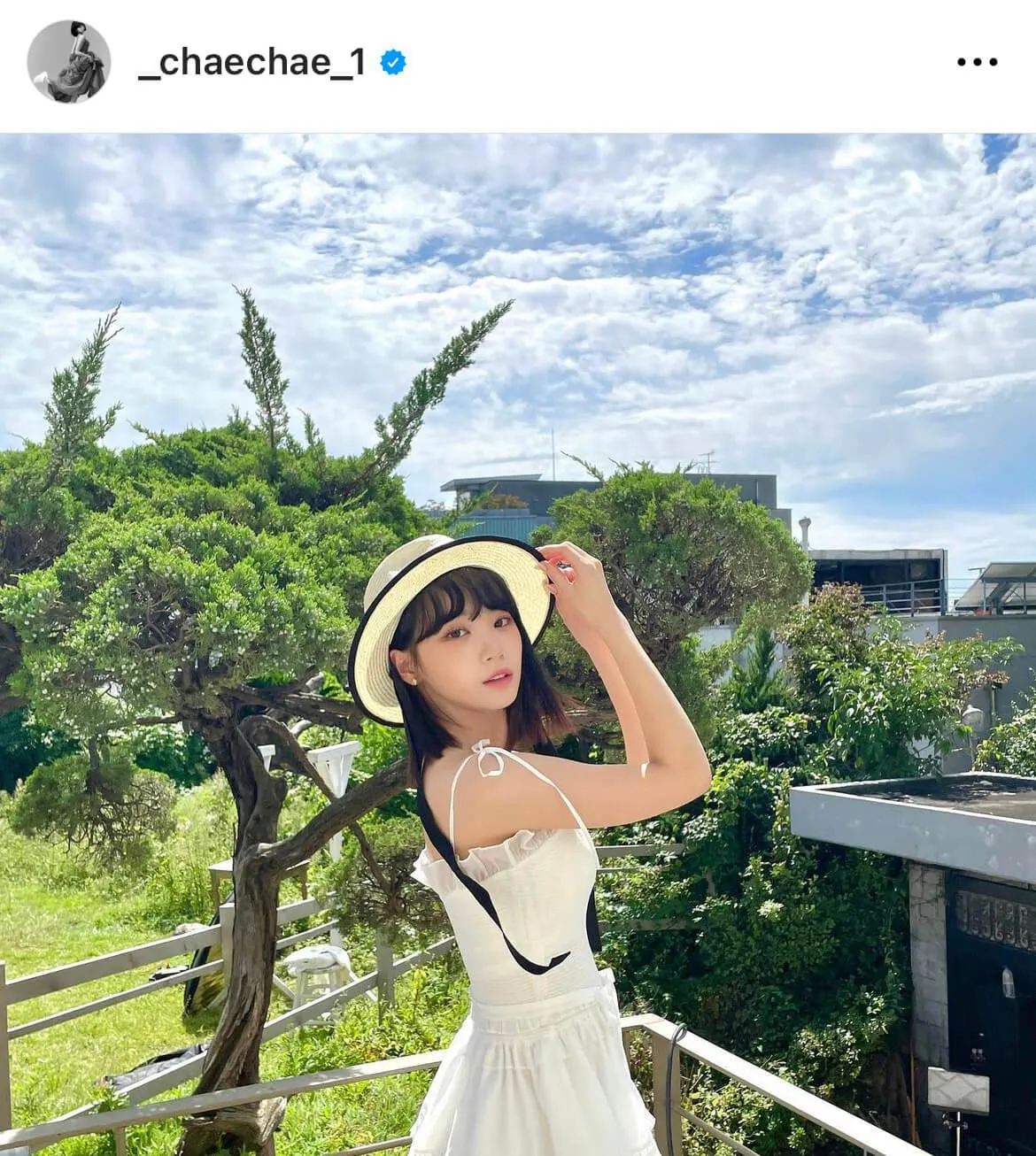 チェウォン公式Instagram(_chaechae_1)より