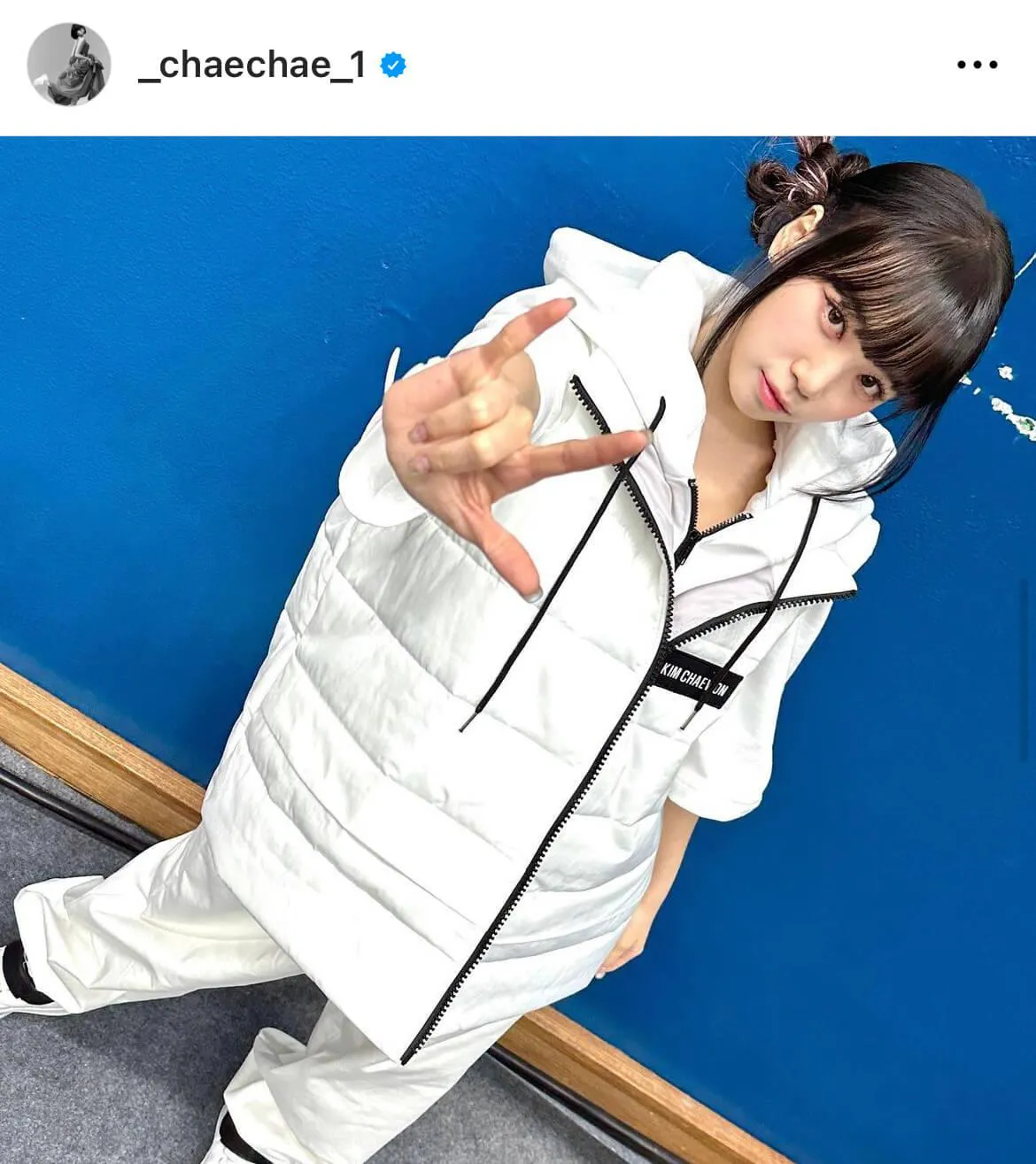 チェウォン公式Instagram(_chaechae_1)より
