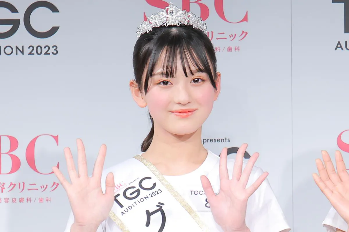 「TGC AUDITION 2023」公開ドラフト会議でグランプリに選ばれた入江日奈子さん