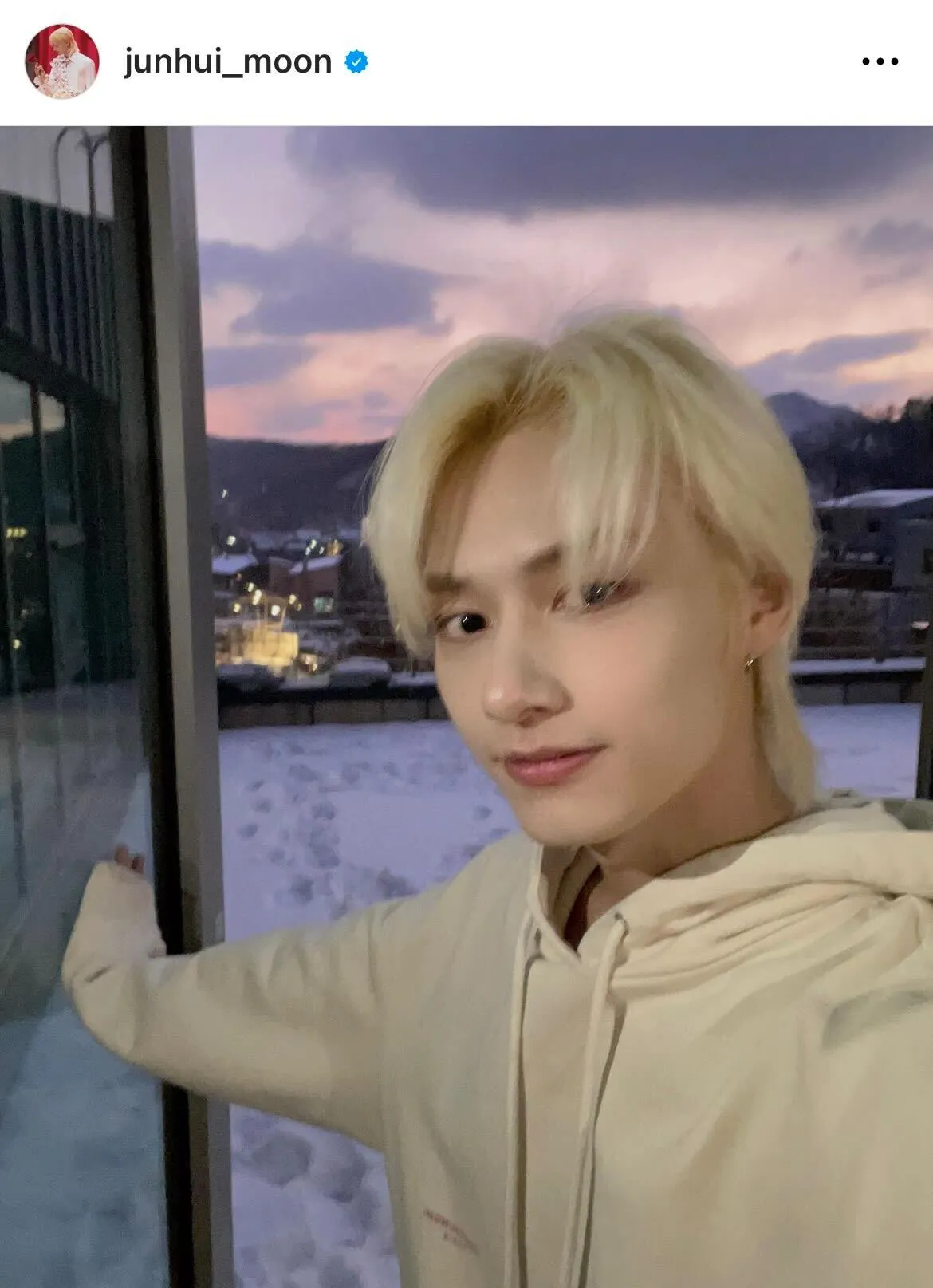 ※SEVENTEENジュン公式Instagram(junhui_moon)より