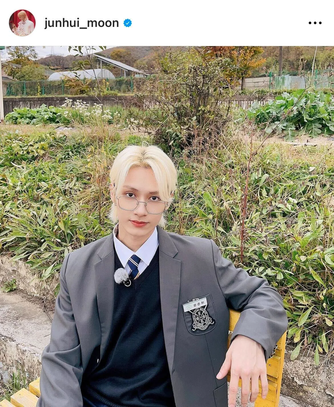 ※SEVENTEENジュン公式Instagram(junhui_moon)より