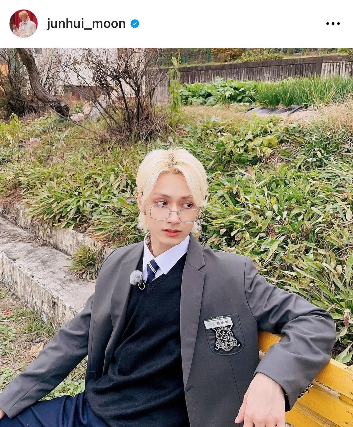 ※SEVENTEENジュン公式Instagram(junhui_moon)より