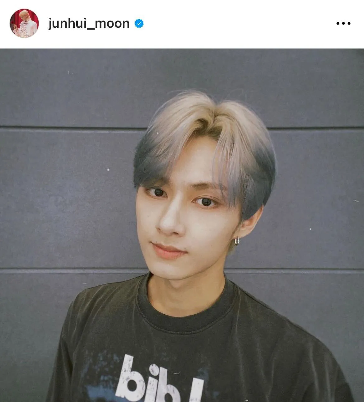 ※SEVENTEENジュン公式Instagram(junhui_moon)より