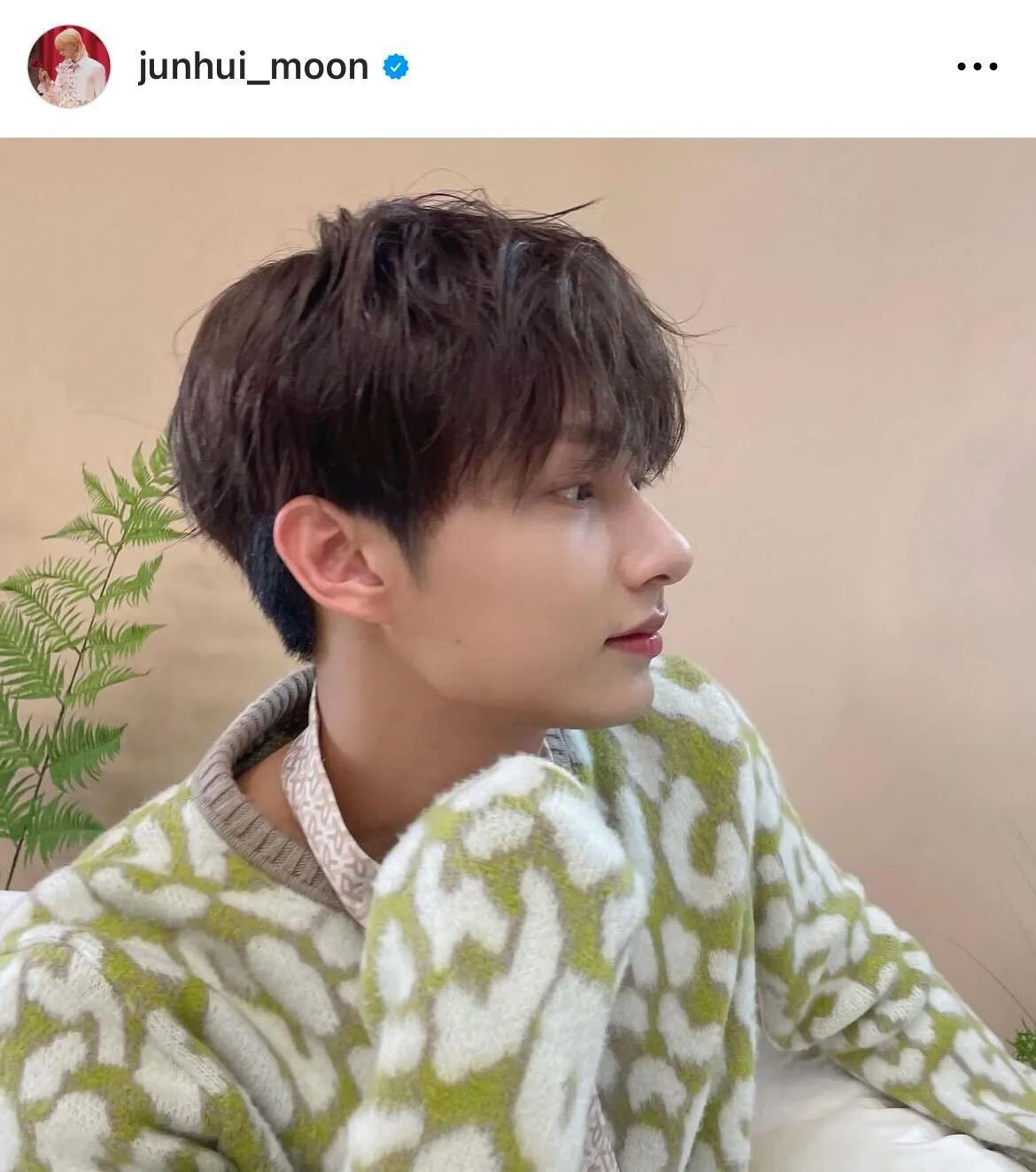 ※SEVENTEENジュン公式Instagram(junhui_moon)より