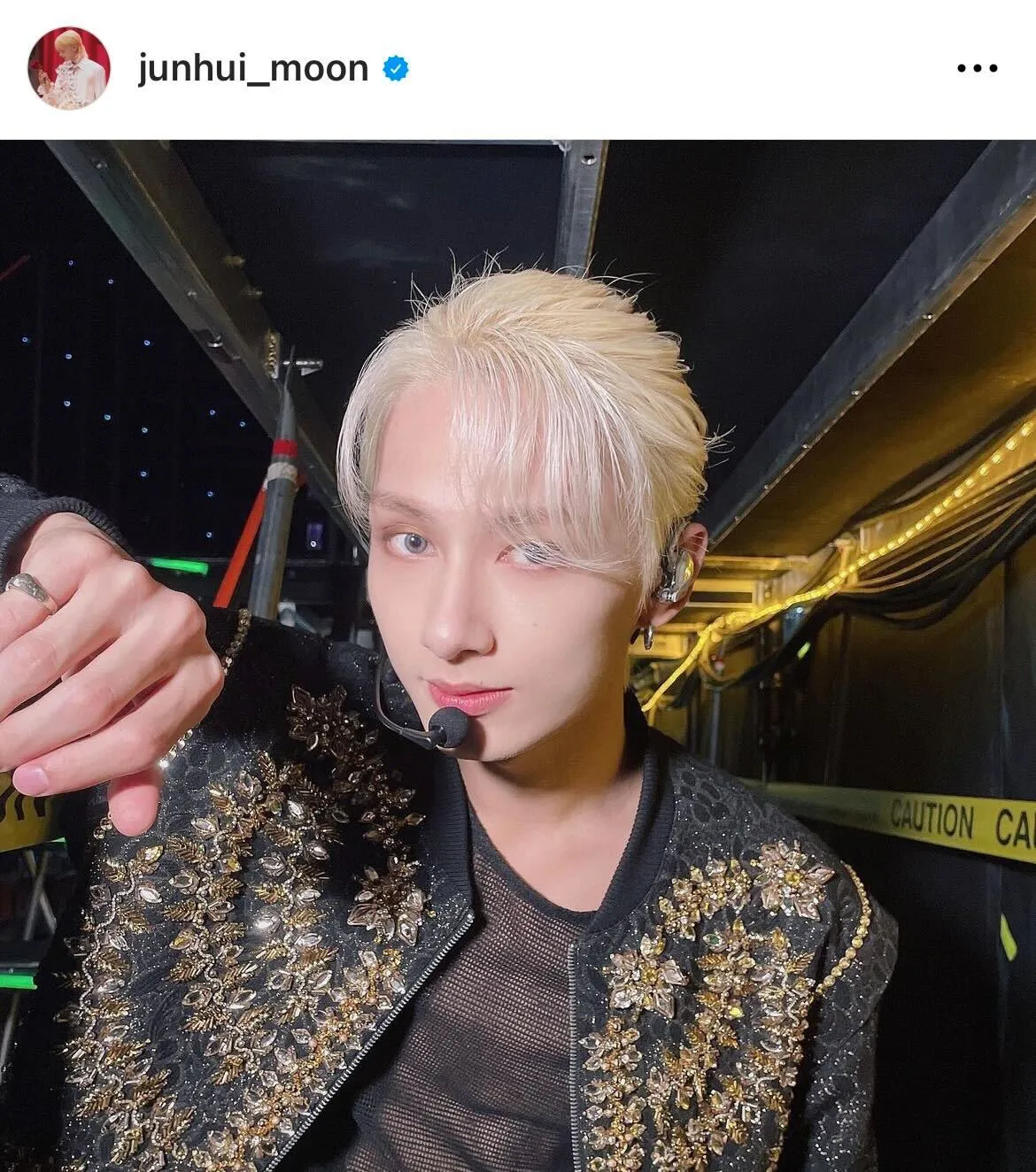 ※SEVENTEENジュン公式Instagram(junhui_moon)より