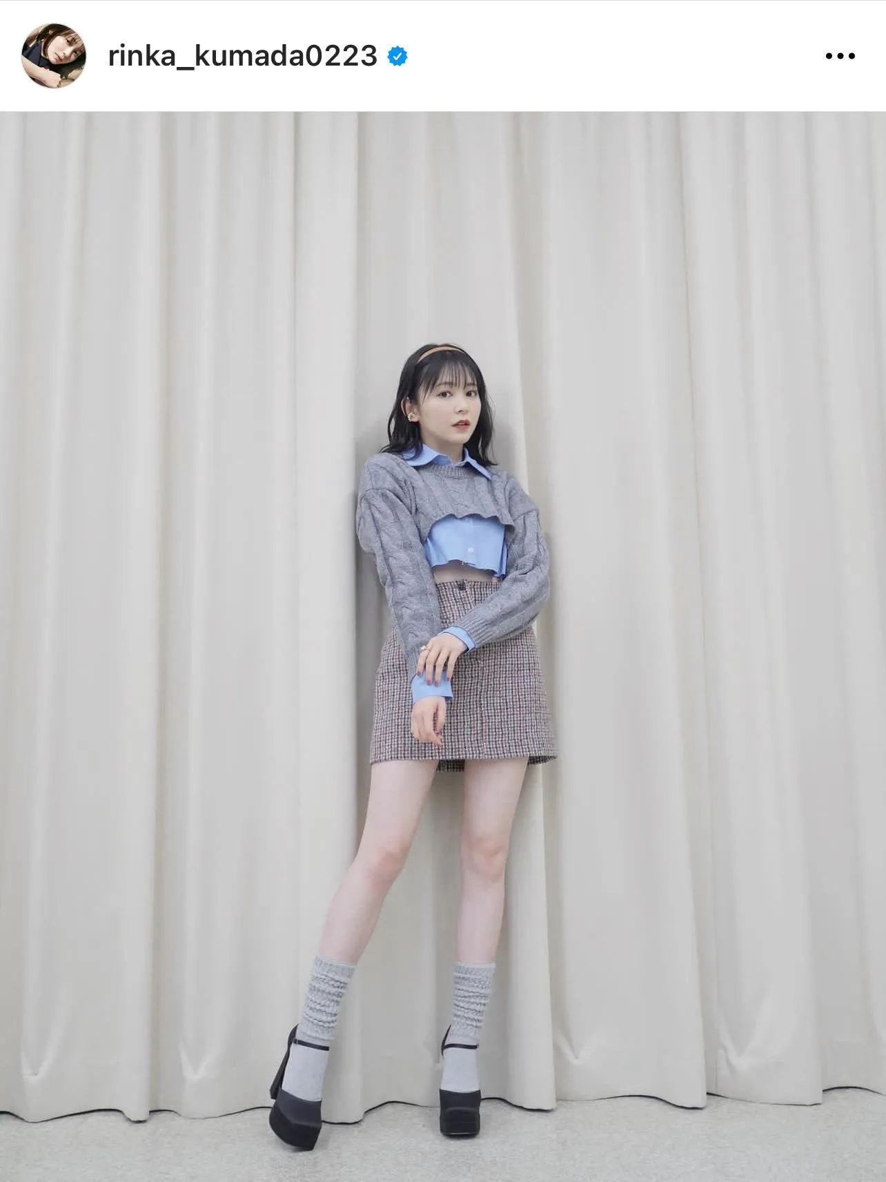  ※久間田琳加の公式Instagram(rinka_kumada0223)より